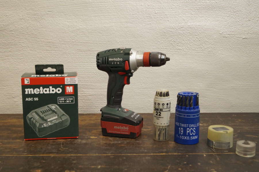 Metabo LTX skruvdragare batteriladdare m.m. D22