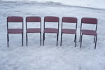 5st Stolar med svart metallstomme. B1