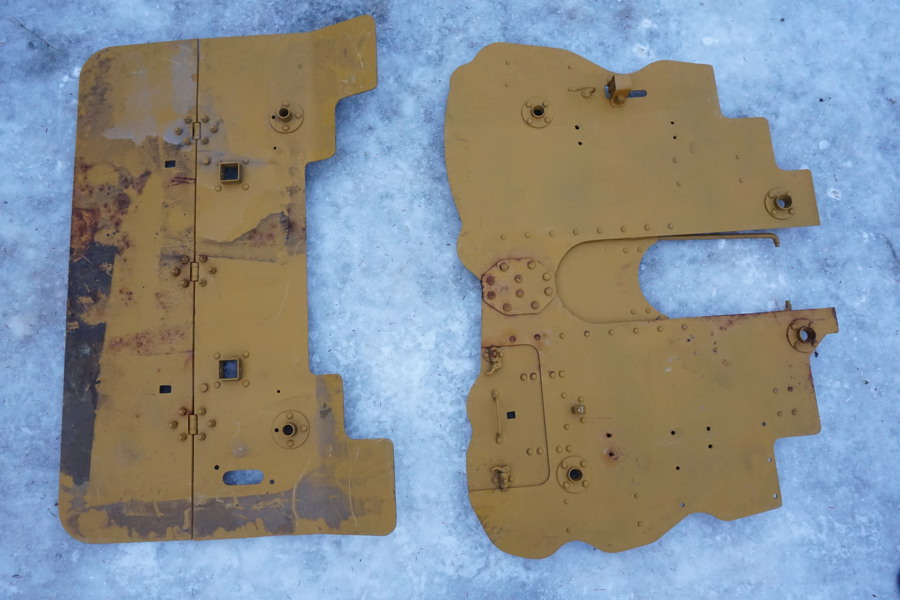 Militär Sköld för kanonstöd gul. B37