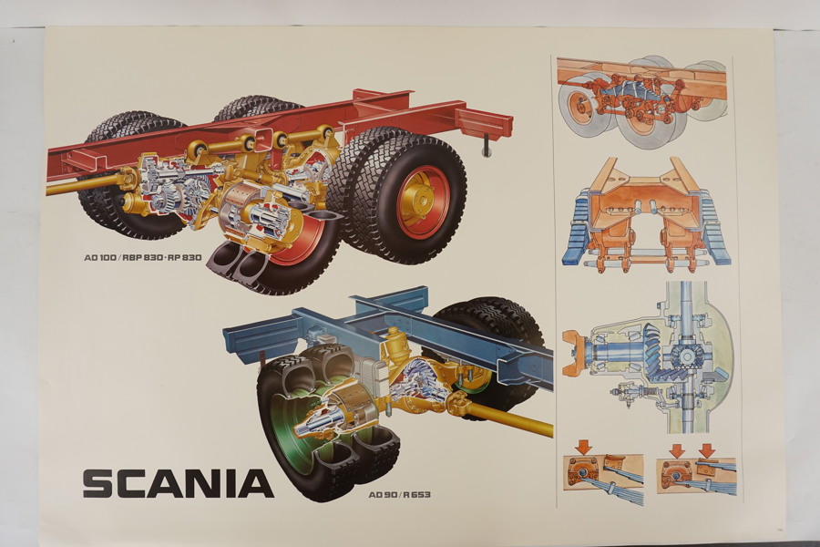 Scania AD90 AD100 affisch. M14