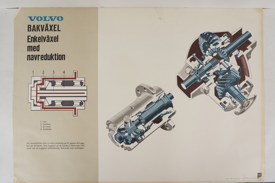 Volvo bakväxel affisch. M18