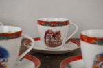 Disney Jul, Stefan Lindahl kaffe koppar med fat. G1