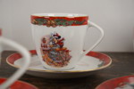 Disney Jul, Stefan Lindahl kaffe koppar med fat. G1