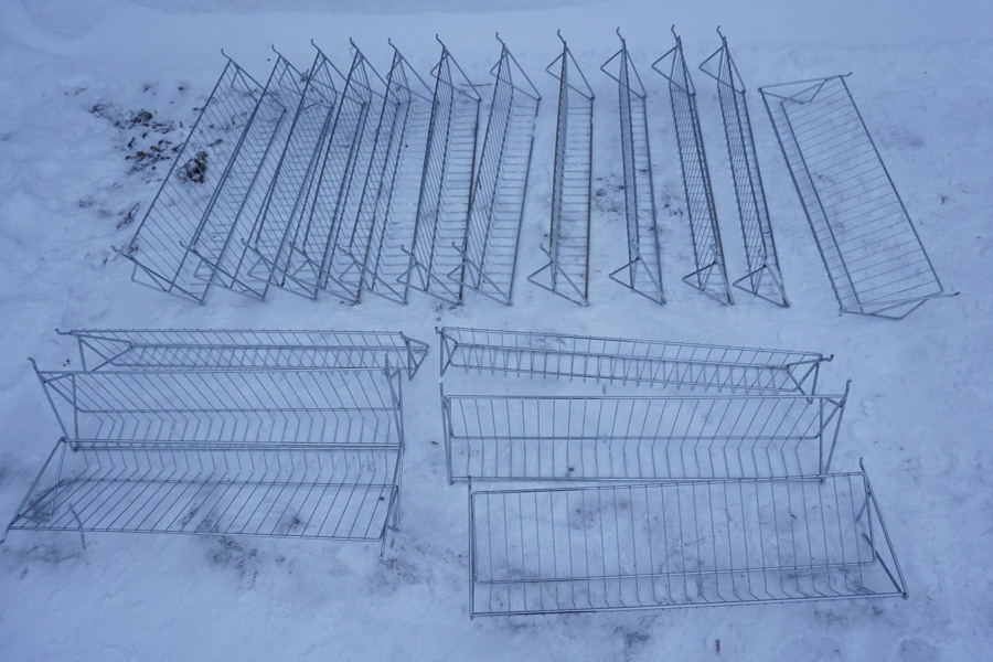 18st Trådhyllor till monteringsystem. B54