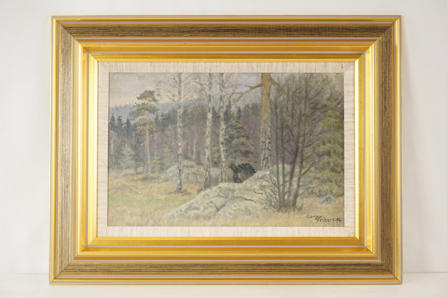 Larz Friberg - Spelande tjädertupp. M43