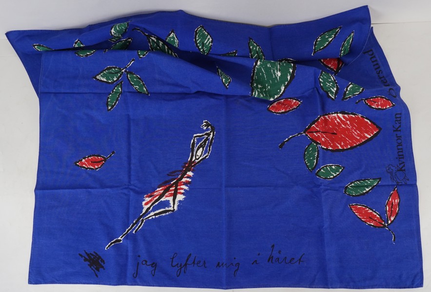 Frösö handtryck duk, Kvinnor Kan Östersund 1994. A43