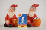2st Vintage jultomtar ljusstake. G22