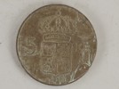 Mynt 5kr 1955, manschettknappar i silver mm. A59