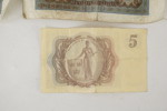 Sedlar 100 Mark, 5 Kronor mm. A183/