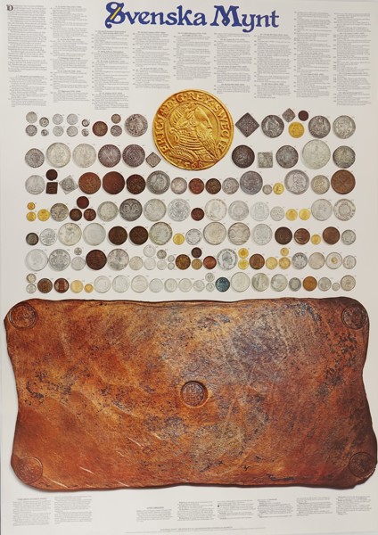 Plansch Svenska Mynt 70x100. A113*/
