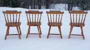 4st Köksstolar i furu. B185 