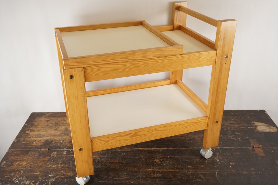 Vintage serveringsvagn trä. B52 