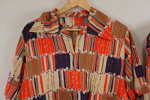 Vintage Blus och kjol röd svart. A28