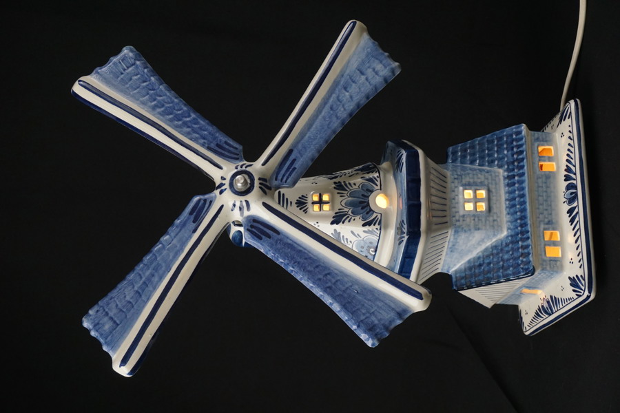 Väderkvarn bordslampa. G17