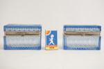 2st Vintage Glasskrin blå. G26