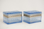 2st Vintage Glasskrin blå. G26