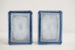 2st Vintage Glasskrin blå. G26