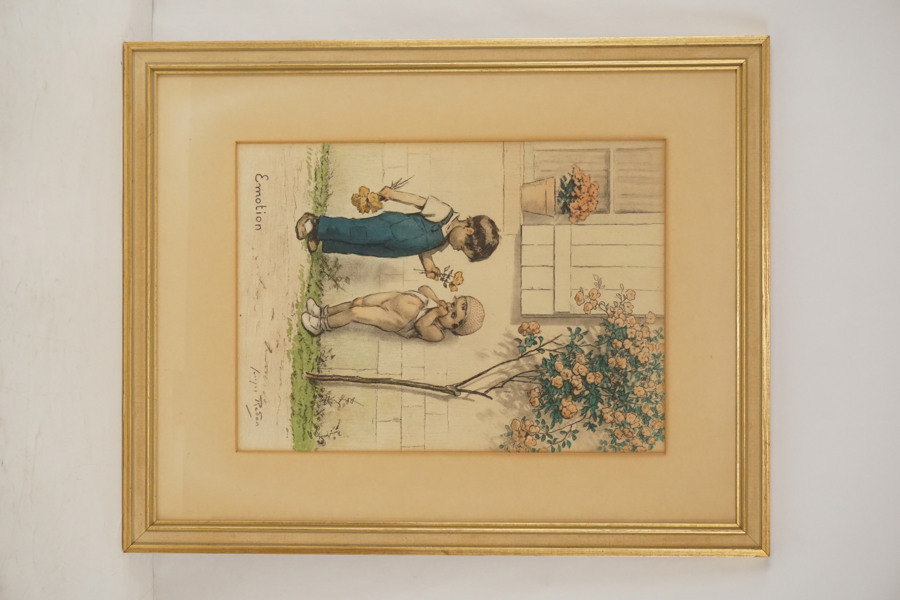 Litografi Georges Redon, Emotion. M3