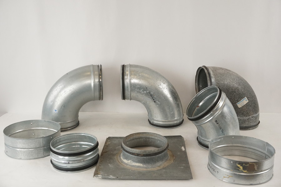 Rör böjar för ventilationskanaler. B214