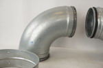 Rör böjar för ventilationskanaler. B214