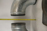 Rör böjar för ventilationskanaler. B214