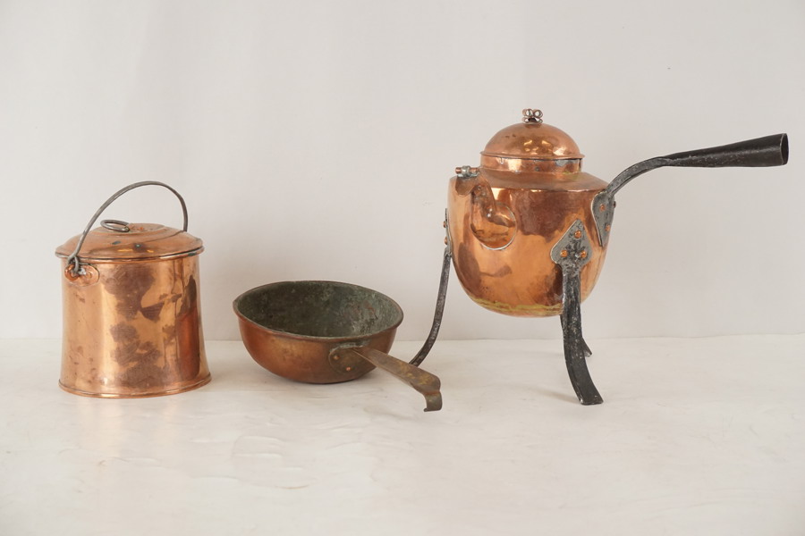 Koppar kaffekanna mm. A89