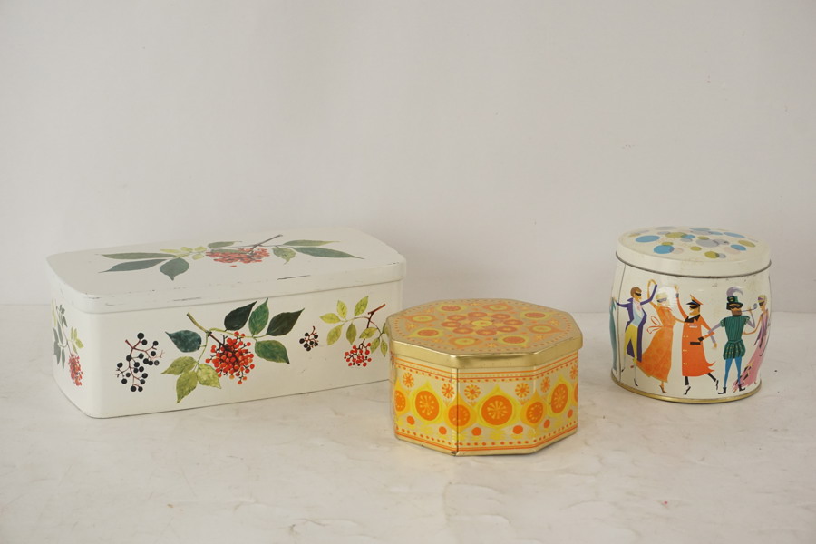 3st Vintage plåtburkar Pascall karameller. A94