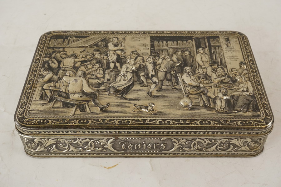 Vintage Teniers De Beukelaer Plåtlåda. A99