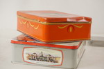 Vintage Plåtburkar orange Danspar. A133
