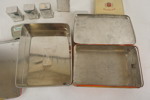 Vintage Plåtburkar orange Danspar. A133