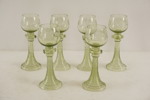 6st Vintage Vinglas Remmare grön. G61