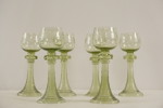 6st Vintage Vinglas Remmare grön. G61