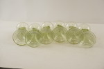 6st Vintage Vinglas Remmare grön. G61