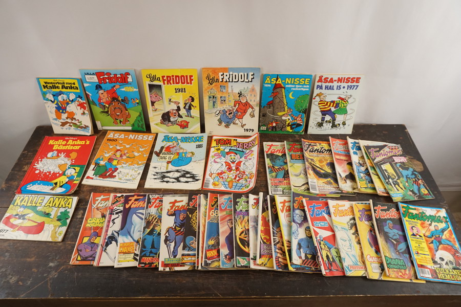 Serietidningar Fantomen, Kalle Anka mm. A183
