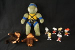 Snoopy figurer, Ninja Turtle, Monchichi. A270