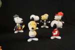 Snoopy figurer, Ninja Turtle, Monchichi. A270