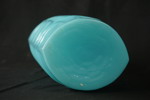 Vintage Vas i glas turkos. G77
