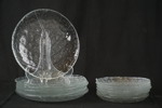 12st Bergdala glasbruk tallrikar. G82