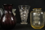 Carstens Pottery vas, glasvaser mm. G86