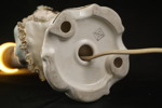 Vintage bordslampa i porslin. C44