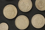 Silvermynt 1kr Gustav Adolf Sverige Konung mm 160g. A278