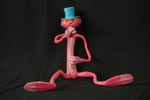 Vintage Panter rosa leksaksfigur. A284