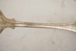 Nysilver sked, vintage barnskor mm. A287