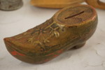 Nysilver sked, vintage barnskor mm. A287