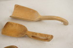 Nysilver sked, vintage barnskor mm. A287