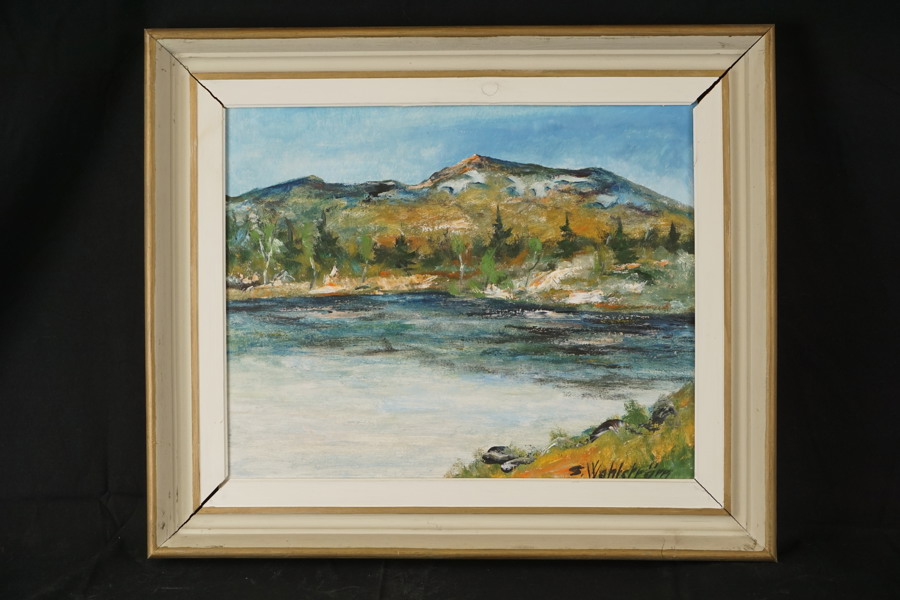 S. Hahlström Berg och sjö, Tavla. M32