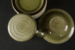 Rörstrand Vieta Tallrikar, karaff, grön. G108