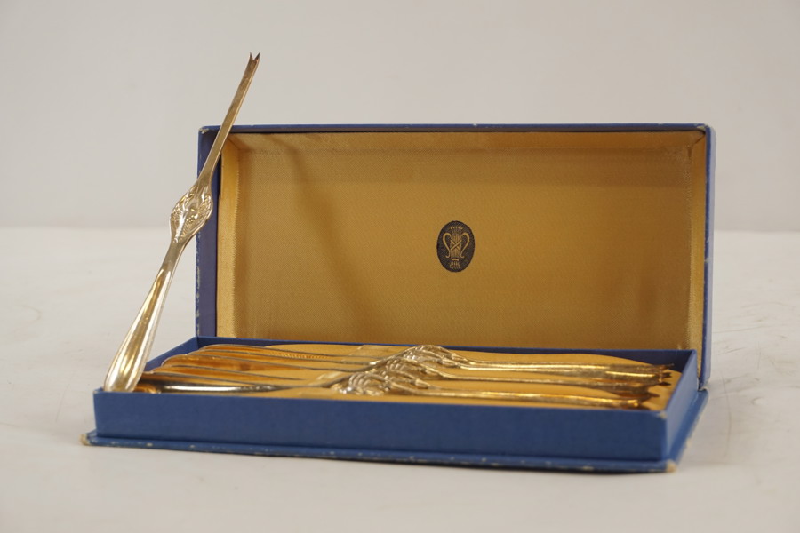 6st Skaldjursbestick i nysilver 145gr. A340