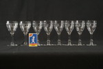 8st Kosta Vintage spritsglas graverad. G125