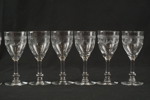 8st Kosta Vintage spritsglas graverad. G125